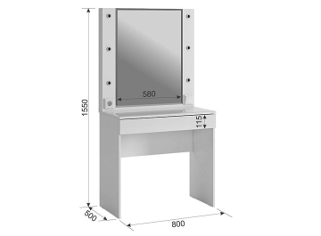 Комплект детской мебели Гламур комплектация 2