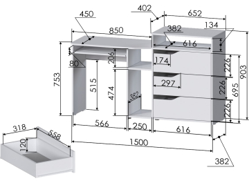 Комплект детской мебели РМ-10-1