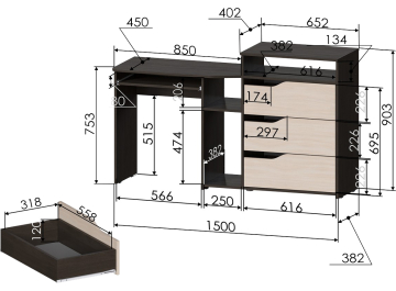 Комплект детской мебели РМ-10-1