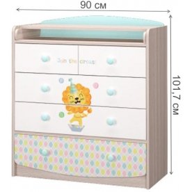 Комод Цирк с пеленальной доской