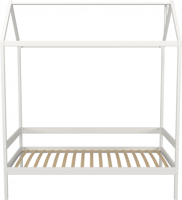 Кровать-домик Р424 Э 80х160 белый / эмаль