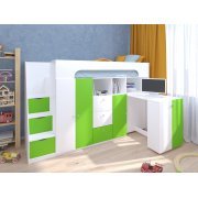 белый / салатовый