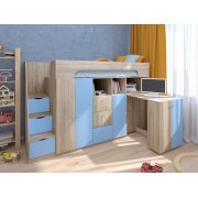 дуб сонома / голубой