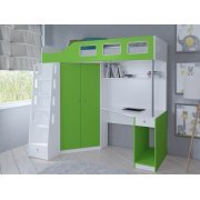 белый / салатовый