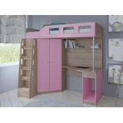 дуб сонома / розовый