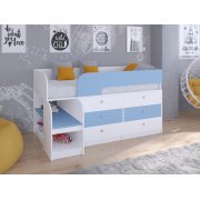 белый / голубой