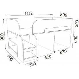 Кровать-чердак Астра 9 4