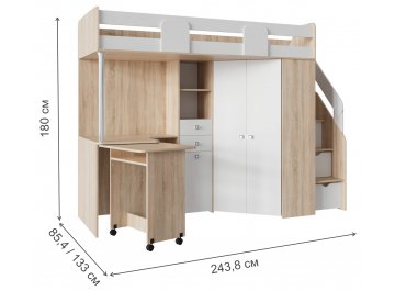 Кровать-чердак Лива А