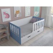 белый / голубой