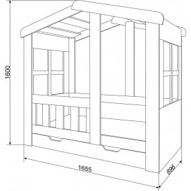 Кровать-домик Астра