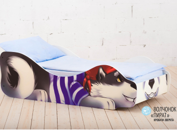 Подростковая кровать Волчёнок Пират