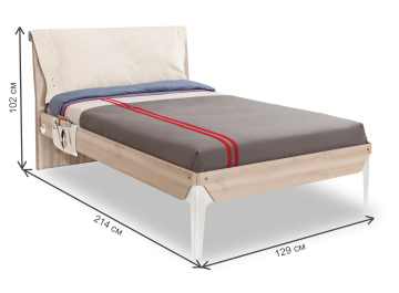 Полутораспальная кровать Duo