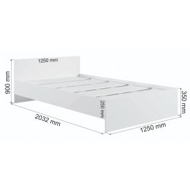 Полутораспальная кровать Мадера М1200