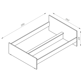 Полутораспальная кровать Орион