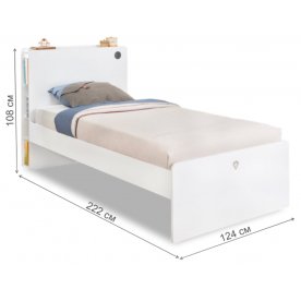 Полутораспальная кровать White