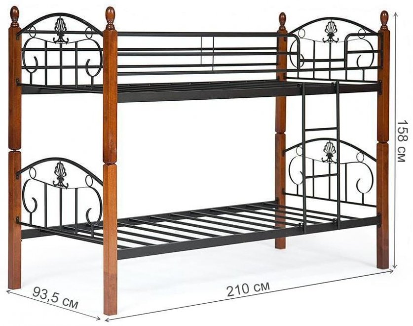 Кровать двухъярусная Bolero 90х200