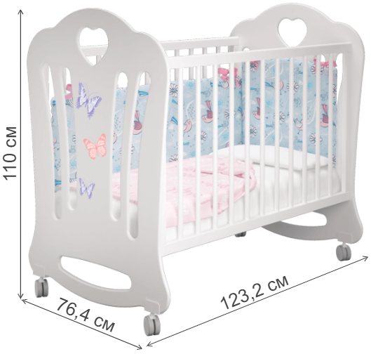 Кроватка Шарлотта бабочки