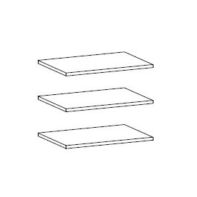 Полки в двухдверный шкаф 102,9х49,5