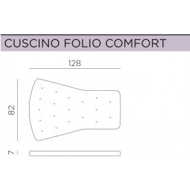 Подушка для кресла Folio серый