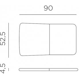 Подушка для лаунж кресла Doga Relax дымчатый