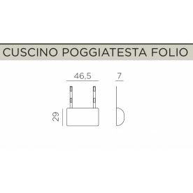 Подушка-подголовник для лаунж кресла Folio серый
