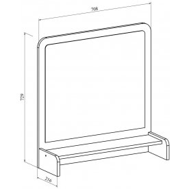 Зеркало для туалетного столика ТН-1