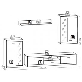 Готовая гостиная Tess