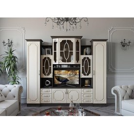 Гостиная Альберт 5-01 венге / дуб беленый