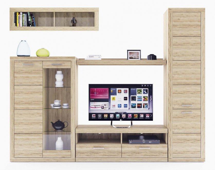 Гостиная Oskar комплектация 8 дуб санремо