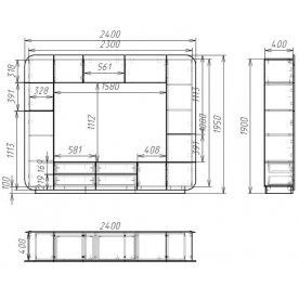 Готовая гостиная Мебелеф-6