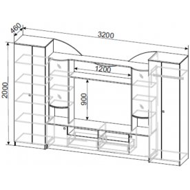 Готовая гостиная МГС 8
