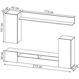 Готовая гостиная Прага-3