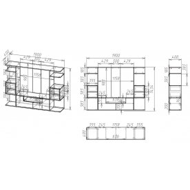 Готовая гостиная Мебелайн-11
