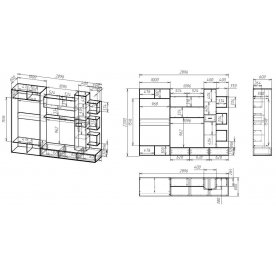 Готовая гостиная Мебелайн-15