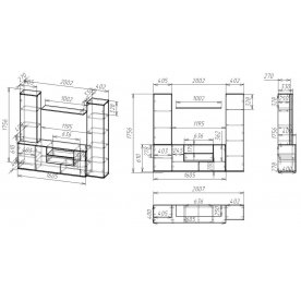 Готовая гостиная Мебелайн-7