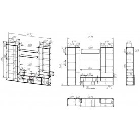 Готовая гостиная Мебелайн-9