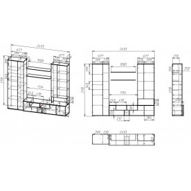 Готовая гостиная Мебелайн-9
