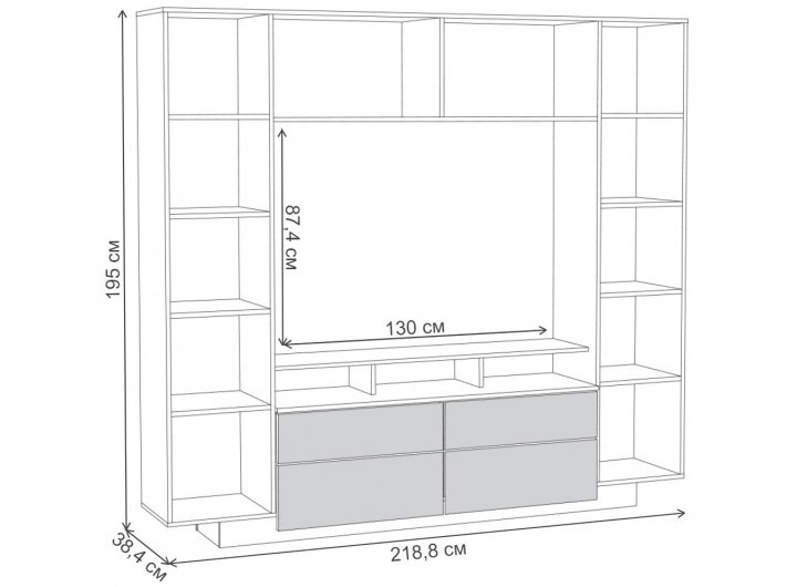 Стенки в гостиную в современном стиле недорого, купить современную ...