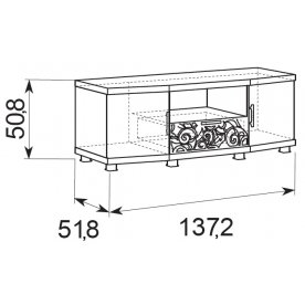 Модульная гостиная Ирис комплектация 1