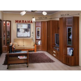 Модульная гостиная Милана комплектация 1