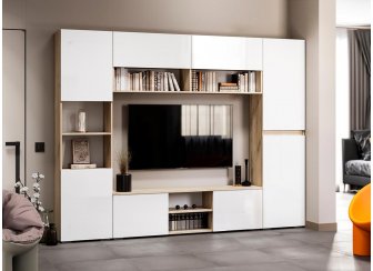 Модульная гостиная Алетра комплектация 2