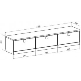 Модульная гостиная Анастасия комплектация 4