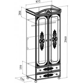 Модульная гостиная Ассоль комплектация 5
