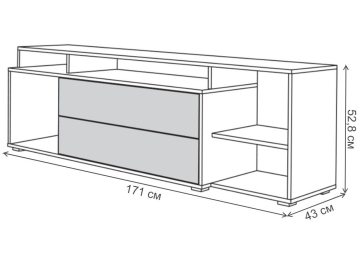 Модульная гостиная Бэль комплектация 1