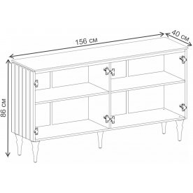Модульная гостиная Лоренсо комплектация 2