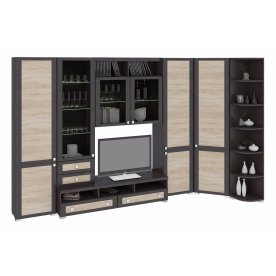 Стенка для гостиной Фиджи (комплектация 13) венге цаво / дуб сонома