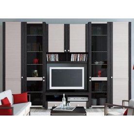 Стенка для гостиной Фиджи (комплектация 24) венге цаво / дуб белфорт