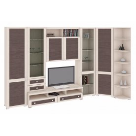 Стенка для гостиной Фиджи (комплектация 28) дуб белфорт / каналы дуба