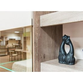 Стенка для гостиной Эйва (комплектация 2) фон бежевый / дуб верцаска