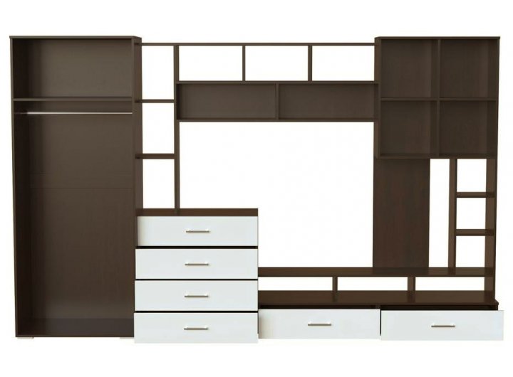 Стенки для гостиной со шкафом для одежды, купить шкаф-стенку в гостиную ...